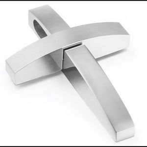 Silver crucifix cross necklace